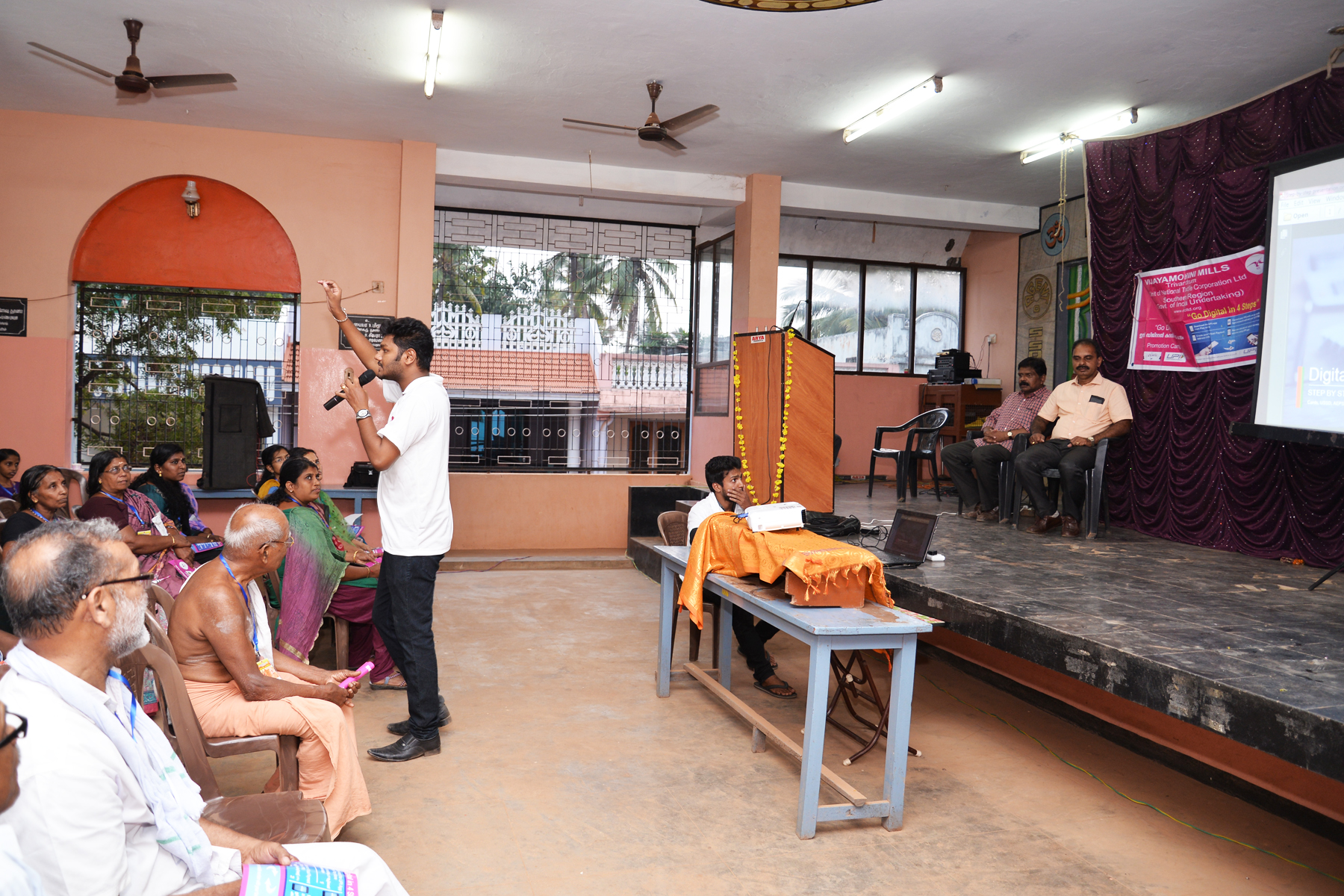 UPI awareness & training camp in Balaramapuram by Vijay Mohini Mills.